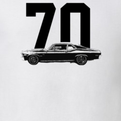 1970 Nova Side View With Year Light Color T Shirt