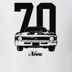 1970 Nova Grill View With Year And Model Light Color T Shirt