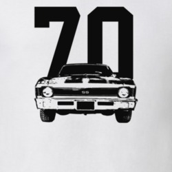 1970 Nova Grill View With Year Light Color T Shirt