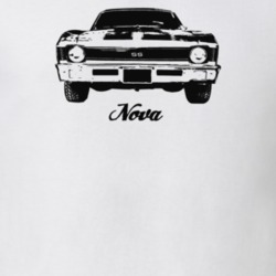 1970 Nova Grill View With Model Light Color T Shirt