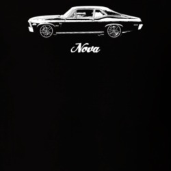 1970 Nova Side View With Year Dark Color T Shirt
