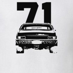 1971 Nova Rear View With Year Light Color T Shirt