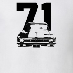 1971 Nova Grill View With Year Light Color T Shirt