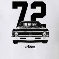 1972 Nova Grill View With Year And Model Light Color T Shirt