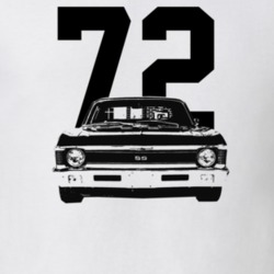 1972 Nova Grill View With Year Light Color T Shirt