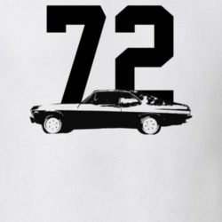 1972 Nova Side  View With Year Light Color T Shirt