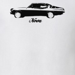1972 Nova Side  View With Model Light Color T Shirt
