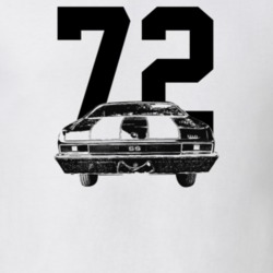 1972 Nova Rear View With Year Light Color T Shirt