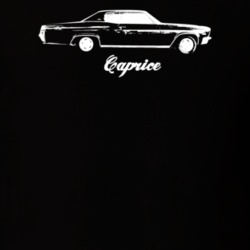 1966 Caprice Side View With Model Dark Color T Shirt