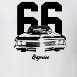 1966 Caprice Grill View With Year And Model Light Color T Shirt
