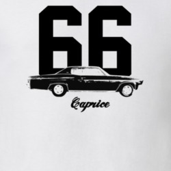 1966 Caprice Side View With Year And Model Light Color T Shirt
