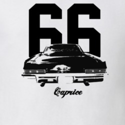 1966 Caprice Rear View With Year And Model Light Color T Shirt