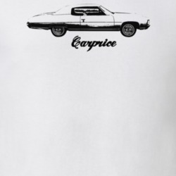 1971 Caprice Side View With Model Light Color T Shirt