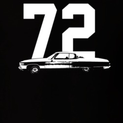 1972 Caprice Side View With Year Dark Color T Shirt