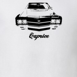 1972 Caprice Grill View With Model Light Color T Shirt
