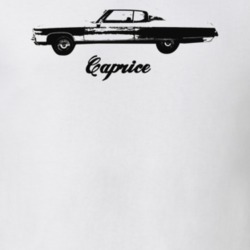 1972 Caprice Side View With Model Light Color T Shirt