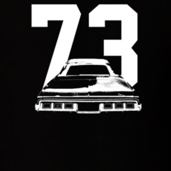 1973 Caprice Rear View With Year Dark Color T Shirt