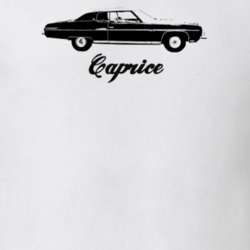 1973 Caprice Side View With Model Light Color T Shirt