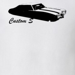 1969 Pontiac Custom S Side View With Model Light Color T Shirt