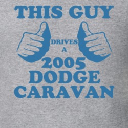 This Guy Drives a 2005 Caravan Funny Sport Grey T Shirt