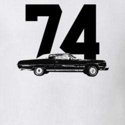 1974 Caprice Side View With Year Light Color T Shirt