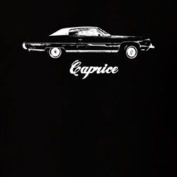 1974 Caprice Side View With Model Dark Color T Shirt
