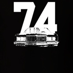 1974 Caprice Grill View With Year Dark Color T Shirt