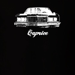 1974 Caprice Grill View With Model Dark Color T Shirt