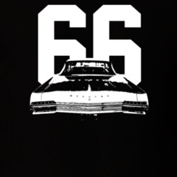 1966 Wildcat Rear View With Year Dark Color T Shirt