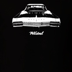 1966 Wildcat Rear View With Model Dark Color T Shirt