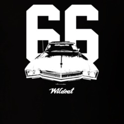1966 Wildcat Grill View With Year And Model Dark Color T Shirt