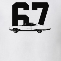 1967 Wildcat Side View With Year Light Color T Shirt