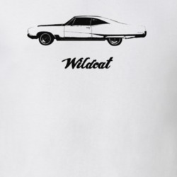 1967 Wildcat Side View With Model Light Color T Shirt