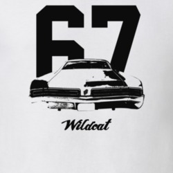 1967 Wildcat Rear View With Year And Model Light Color T Shirt