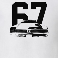 1967 Wildcat Rear View With Year Light Color T Shirt
