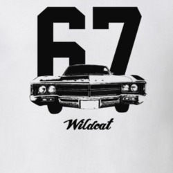 1967 Wildcat Grill View With Year And Model Light Color T Shirt