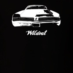 1967 Wildcat Rear View With Model Dark Color T Shirt