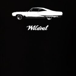 1967 Wildcat Side View With Model Dark Color T Shirt