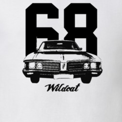 1968 Wildcat Grill View With Year And Model Light Color T Shirt