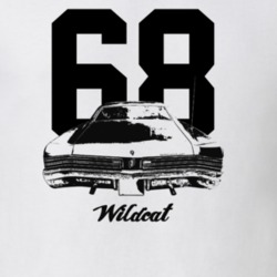 1968 Wildcat Rear View With Year And Model Light Color T Shirt