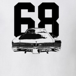 1968 Wildcat Rear View With Year Light Color T Shirt