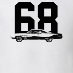 1968 Wildcat Side View With Year Light Color T Shirt