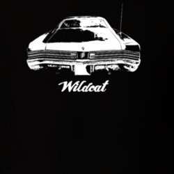 1968 Wildcat Rear View With Model Dark Color T Shirt