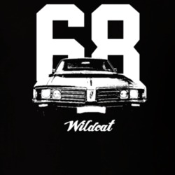 1968 Wildcat Grill View With Year And Model Dark Color T Shirt