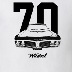1970 Wildcat Grill View With Year And Model Light Color T Shirt