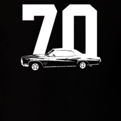 1970 Wildcat Side View With Year Dark Color T Shirt