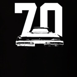 1970 Wildcat Rear View With Year Dark Color T Shirt