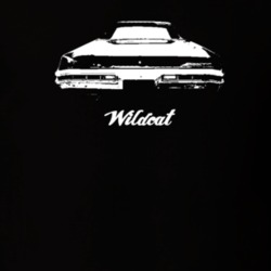 1970 Wildcat Rear View With Model Dark Color T Shirt