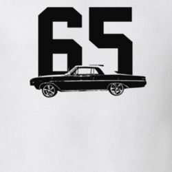 1965 Skylark Side View With Year Light Color T Shirt