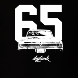 1965 Skylark Rear View With Year And Model Dark Color T Shirt